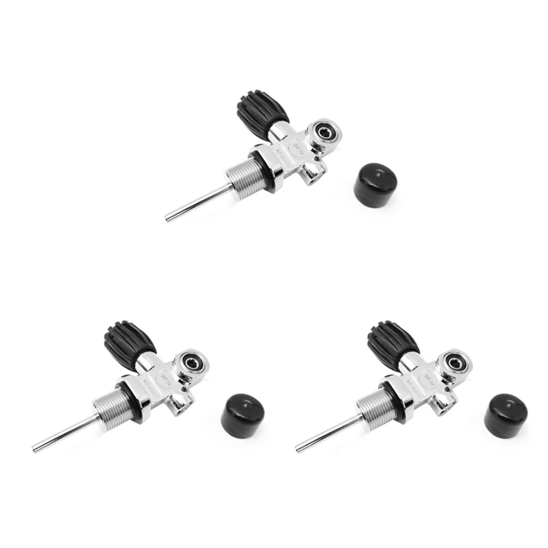 3X 3000Psi 250Bar 3/4-14NPS High Pressure Scuba Diving Tank Valve Cylinder Reducing Valve