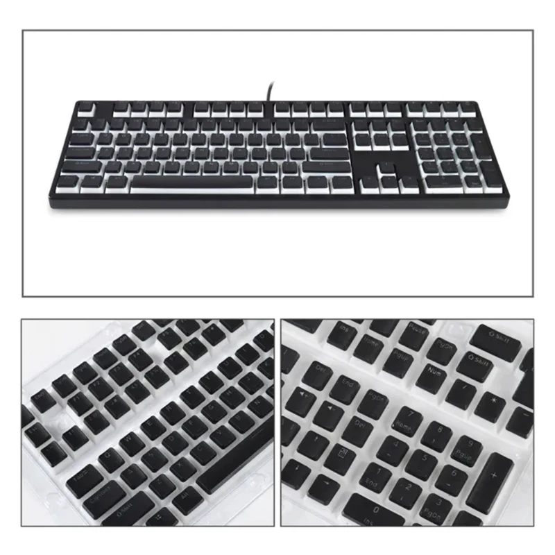 ZIFRIEND-Pudim Keycaps para teclado mecânico, PBT, OEM, geléia, RGB, tamanho completo, 60%, 100% Keycup, rosa, cor azul, 130 teclas