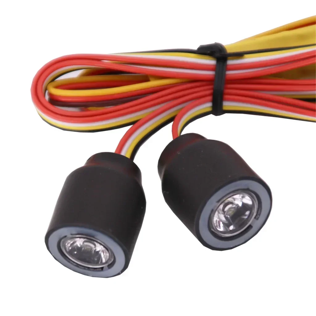 12 طرق RC سيارة العلوي 2LED أضواء مصباح ل 1/10 RC سيارة الزاحف نموذج محوري SCX10 TRX4 D90 جيب رانجلر 90046 90047 أجزاء #4