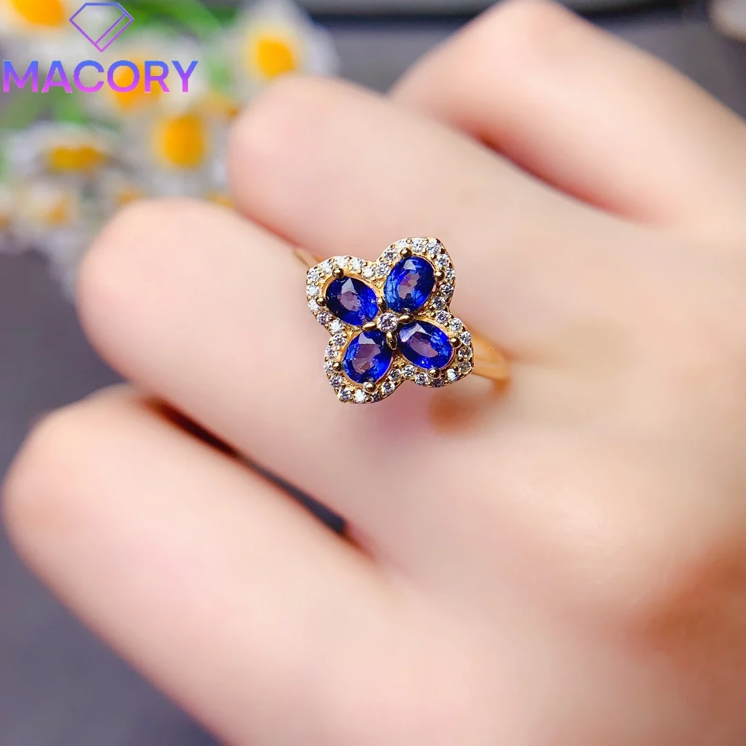 قابل للتعديل الياقوت الطبيعي الفضة 925 خاتم الإناث شحن مجاني العلامة التجارية الفاخرة نسخة خاتم الزواج مجوهرات عيد الحب. #3