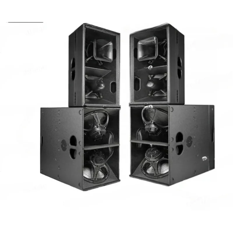 B30W 15 بوصة مزدوج 2400 واط مضخم صوت خشبي نشط/سلبي Pa مكبر صوت احترافي نظام صوت للحفلات الموسيقية الخارجية #1