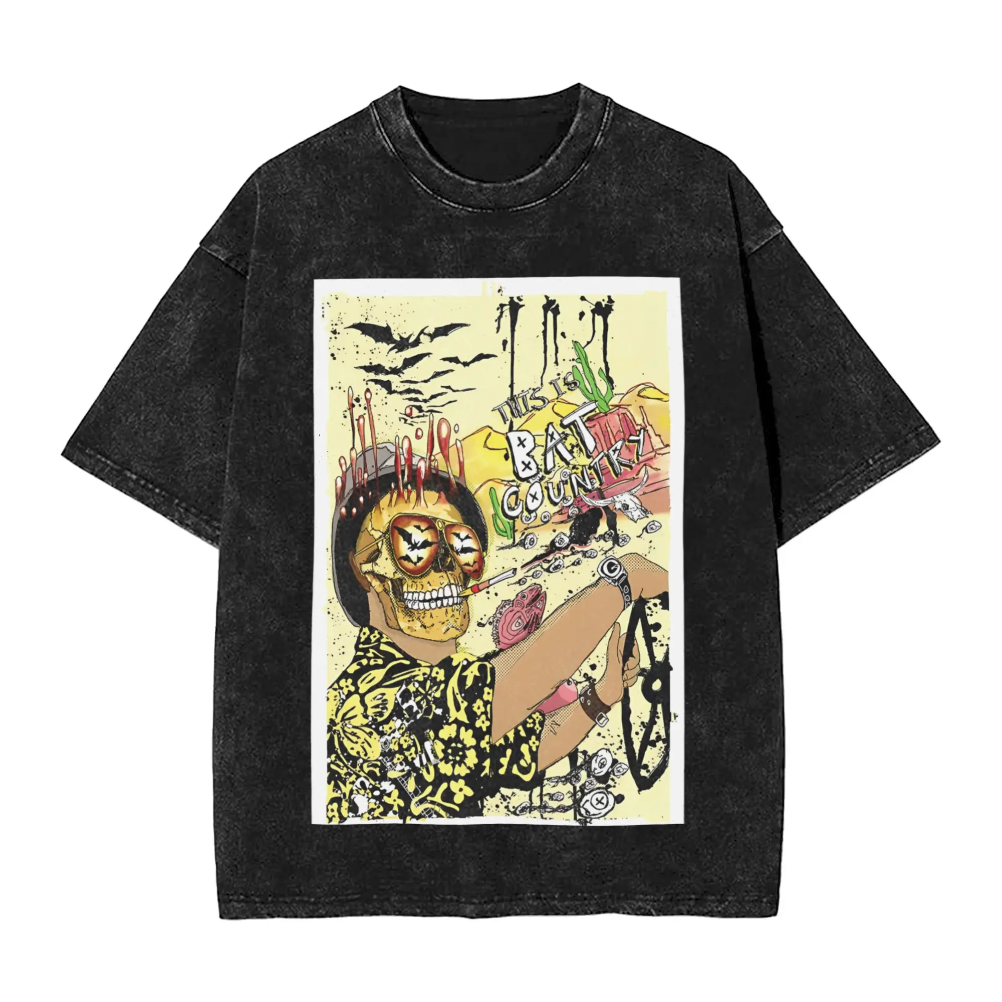 Fear and Loathing in Las Vegas T Shirt Summer  Y2K Retro T-Shirts Casual Harajuku Tshirt For Man Short Sleeve Loose Top Tees