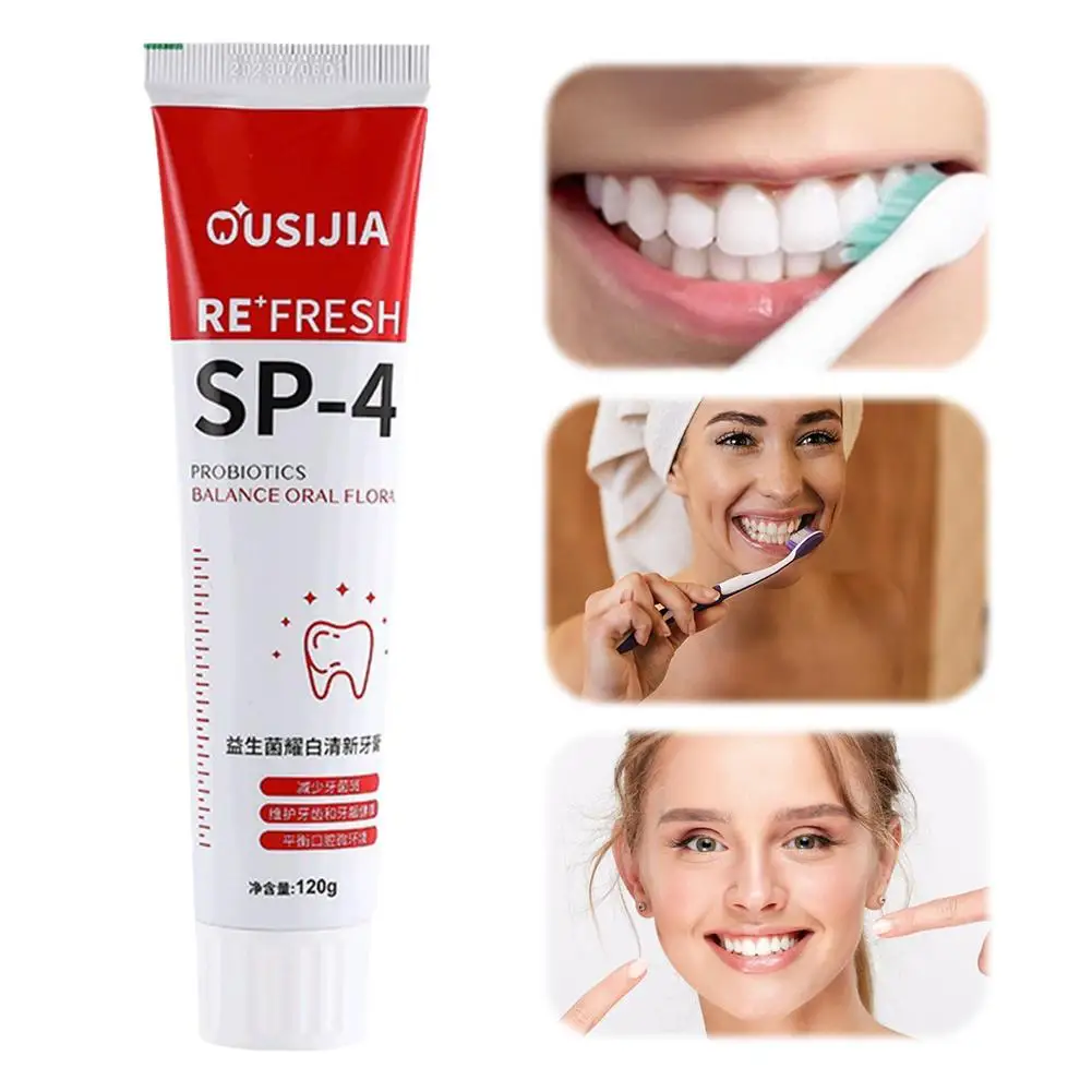 Probiótico branqueamento creme dental, Ultra creme dental, Creme dental para clareamento dos dentes, C3L6, Sp-4