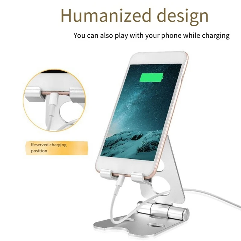 

Tablet Stand Folding Adjustable Desk Portable Desktop Stand Tablet Bracket Durable Easy Install Easy To Use Silver