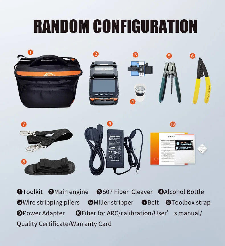 Ai5 fusion Splicer Fiber Optic Splicing Machine Optical Fiber Fusion Splicer Fiber Optic Splicer Equipment Ai 9 Ai 20 Ai 30