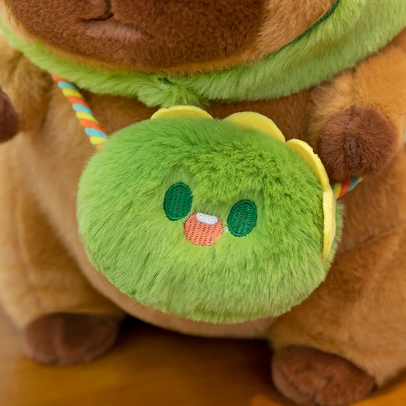 Кавайная мягкая капибара, плюшевая игрушка, подушка-трансформер, милая мягкая кукла для детей, подарок на день рождения, Рождество, мягкая приятная капибара