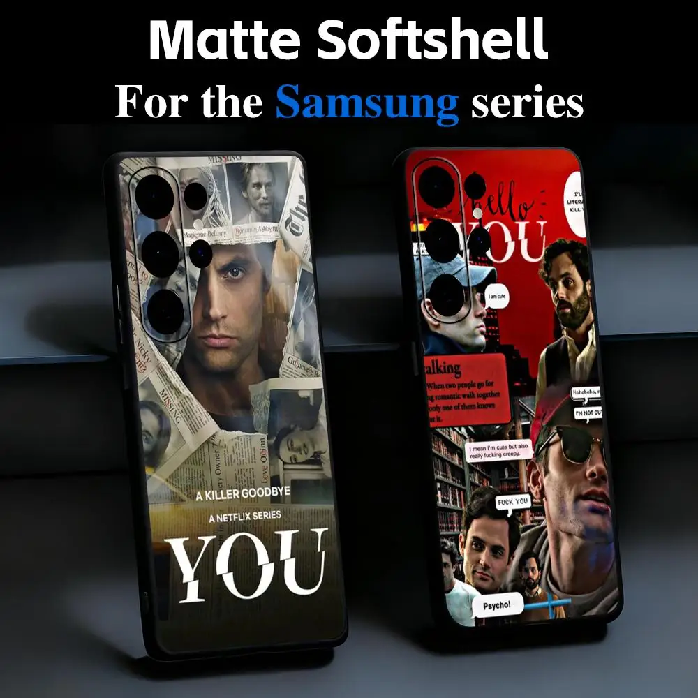 You TV series Joe love Quinn Phone Case For Samsung Galaxy S26 S25 S24 S23 S22 S21 Plus Ultra Note20 Soft Black