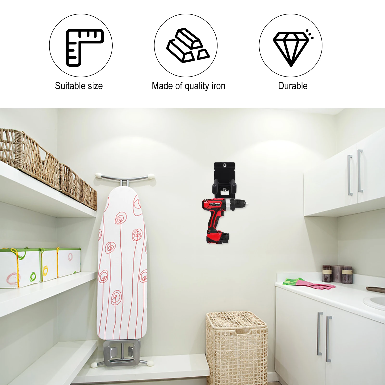 

Multipurpose Heavy-duty Iron Hooks Double-layer Storage Solution Bike Rack Warehouse Utility Wall Mount Hangers