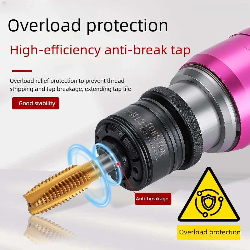 GT12 Quick Change Tapping Collet ISO/DIN/JIS M3-M16 Overload Protection for Pneumatic/CNC Machine