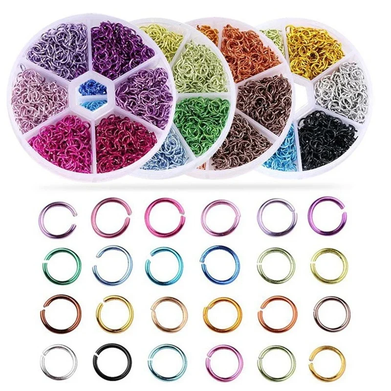 1000pcs+ Metal Rivet Nail Decoration 3D Gothic Metal Alloy Rings Piercing Jewelry Loops Hoop Pierced Punk Dangle DIY Charms Y2K*