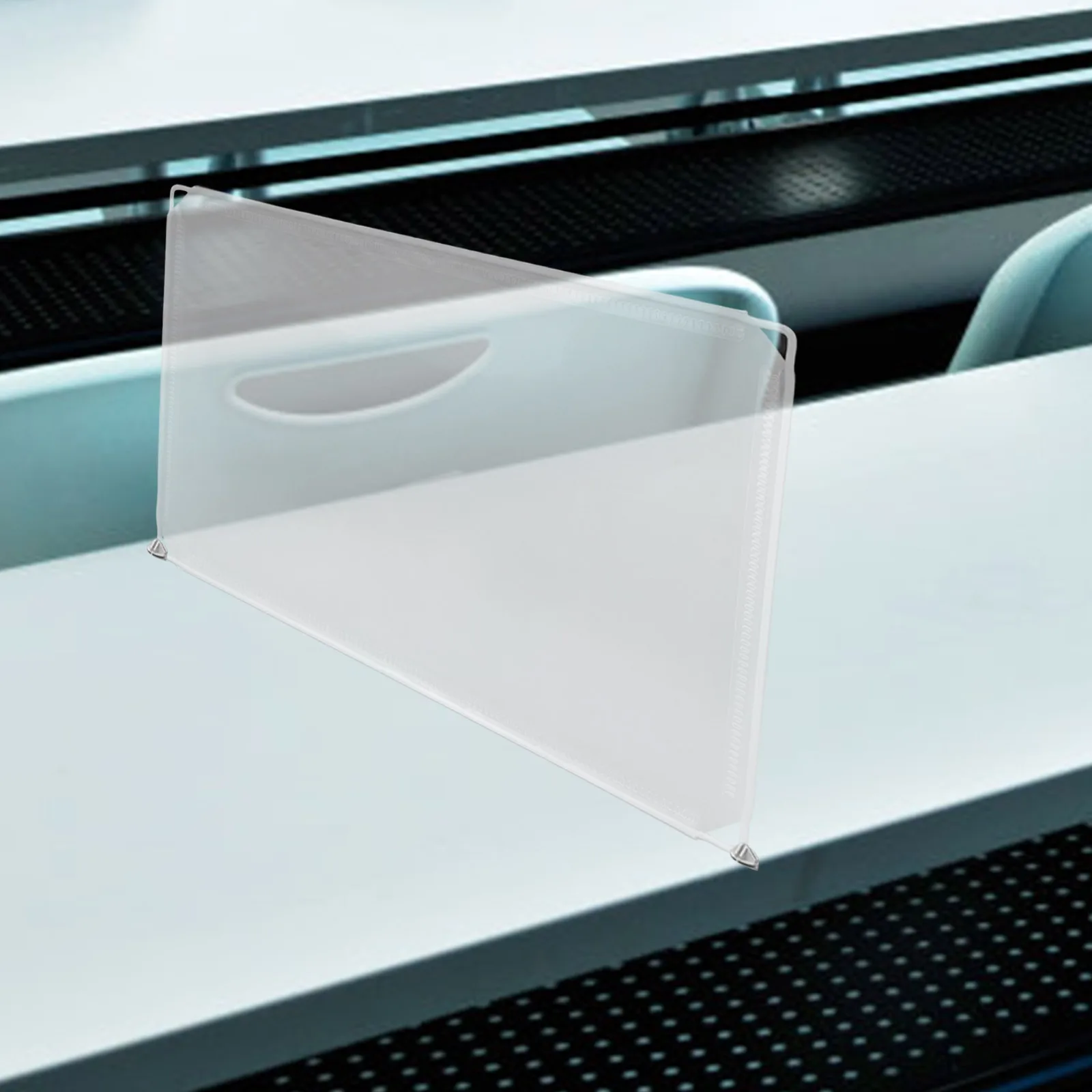 

1 Set Desk Divider Board Countertop Sneeze Guard Shield Barrier For Students Office Pp Material Self-Standing Portable Privacy