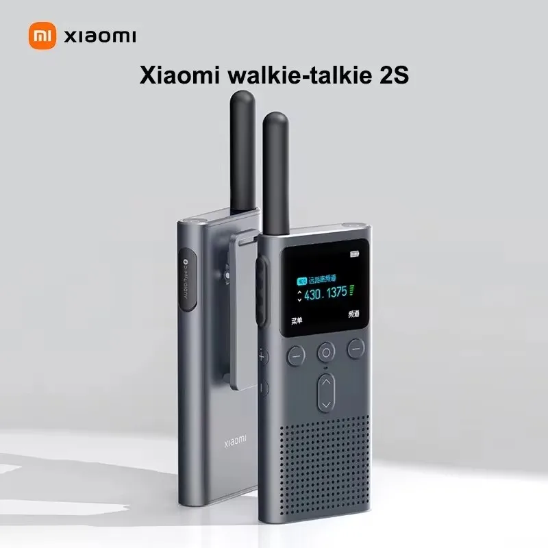 

Xiaomi Walkie Talkie 2S 120-hour Standby Dual Mode 5km Call Distance 1.77"Color Screen 4W Power IP54 Outdoors Security Intercom