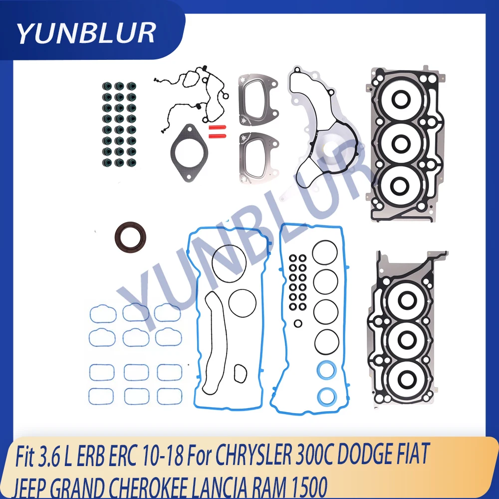 

ERB ERC Engine Part Cylinder Head Full Gasket Set Fit 3.6 L 10-18 For CHRYSLER DODGE FIAT JEEP GRAND CHEROKEE LANCIA RAM 1500