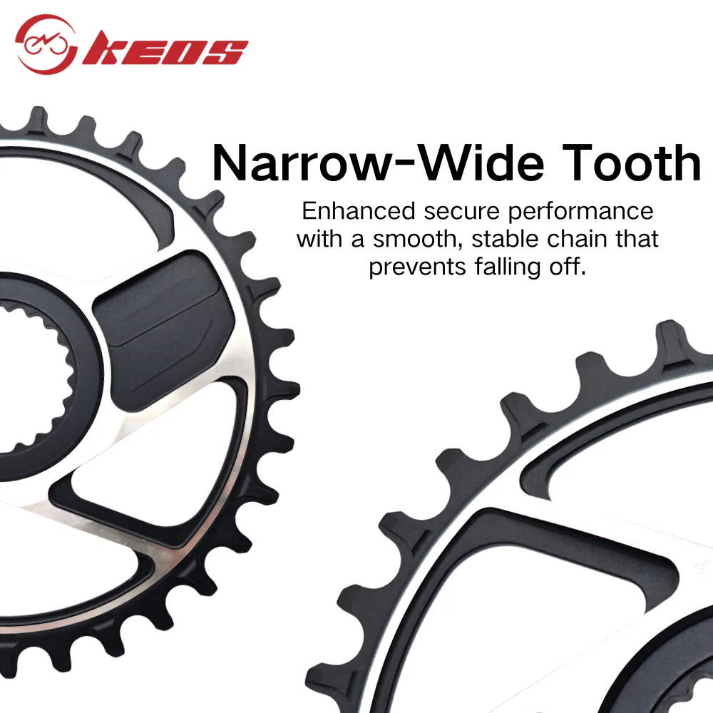 KEOS MTB Chianring لـ 12 سرعة SH Direct Mount Crankset M9200 M9220 34T/36T/38T/40T سلسلة لـ 7-12 سرعة CNC جوفاء خفيفة الوزن #3