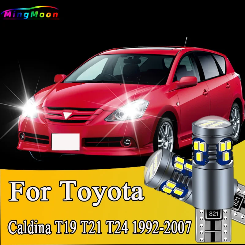 2Pcs T10 LED Bulbs  For Toyota Caldina T19 T21 T24 1992-2002 2003 2004 2005 2006 2007 Car Interior Lamp License Plate Lights