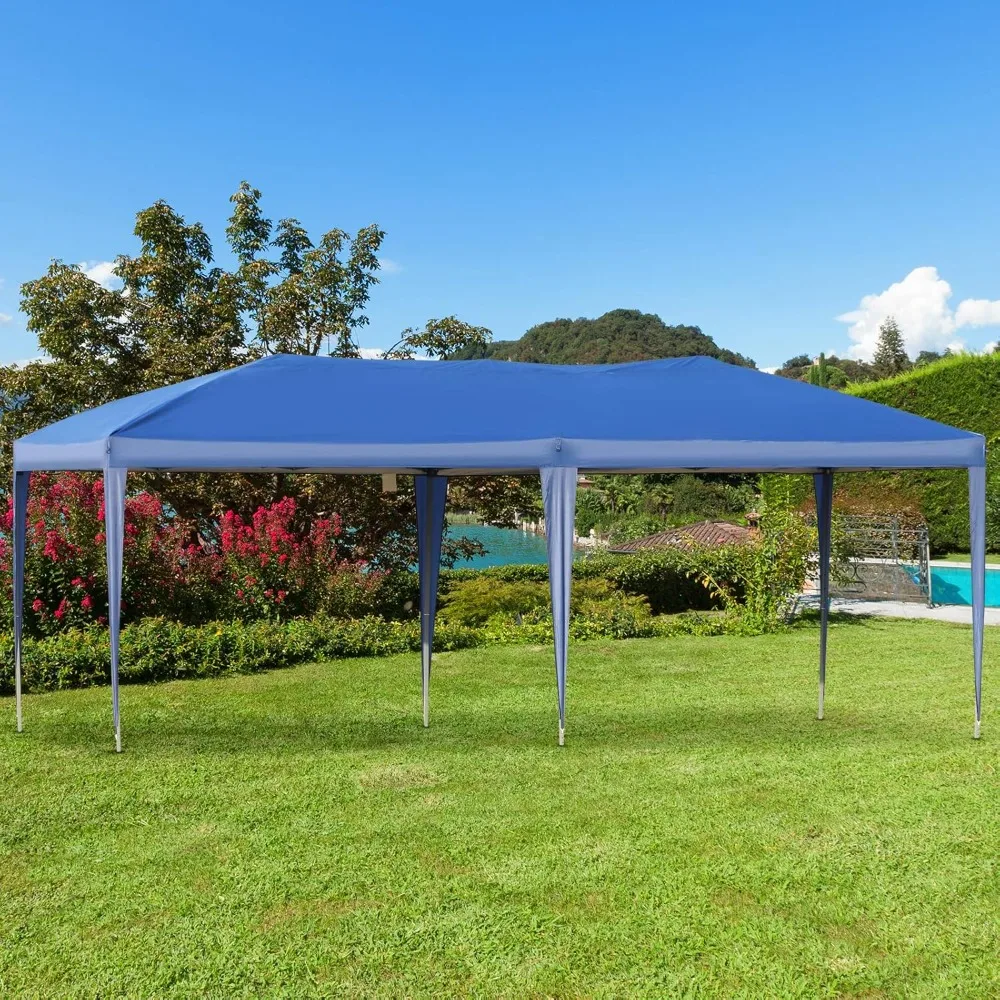 

10' x 19.2' Pop Up Canopy Tent, Heavy Duty Tent for Parties, Outdoor Instant Gazebo Sun Shade Shelter with Carry Bag