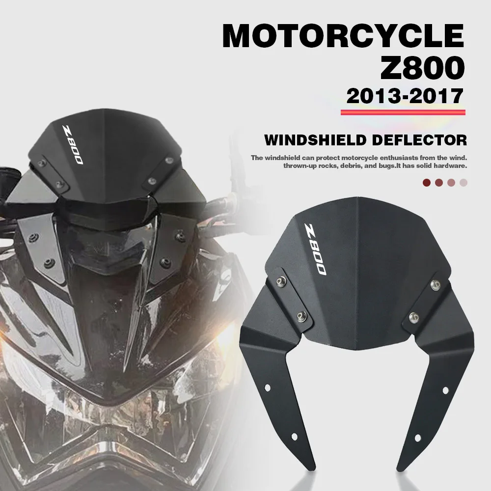 

Передний экран, обтекатель лобового стекла, дефлекторная защита для KAWASAKI Z800 2013-2014-2015-2017, аксессуары для мотоциклов, ветровое стекло Z800