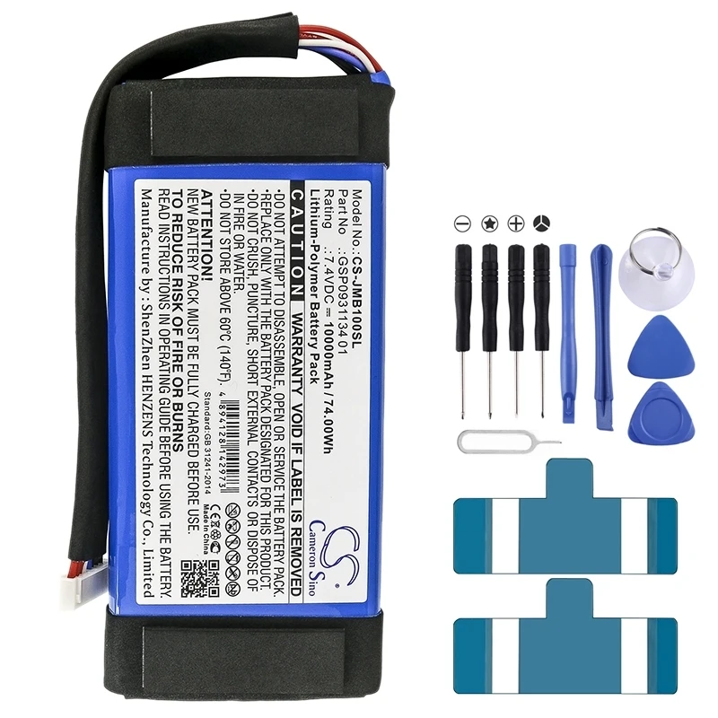 

For JBL Boombox/JEM3316/JEM3317/JEM3318/Boombox 1 10000mAh GSP0931134 01 Battery Replacement