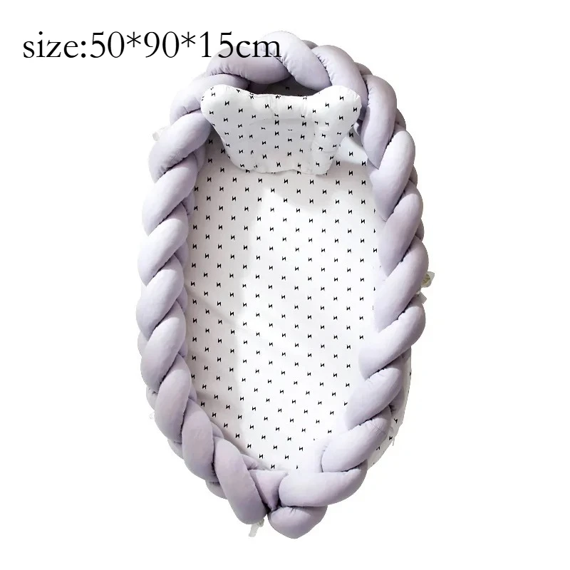 Portable Baby Pillow Bed-in-bed Bionic Removable Baby Nest with 3D Protection