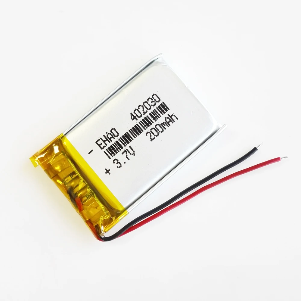 5 szt. 3.7V 200mah bateria Lipo akumulator 402030 spersonalizowany certyfikat hurtowy CE FCC dla słuchawki z Bluetooth