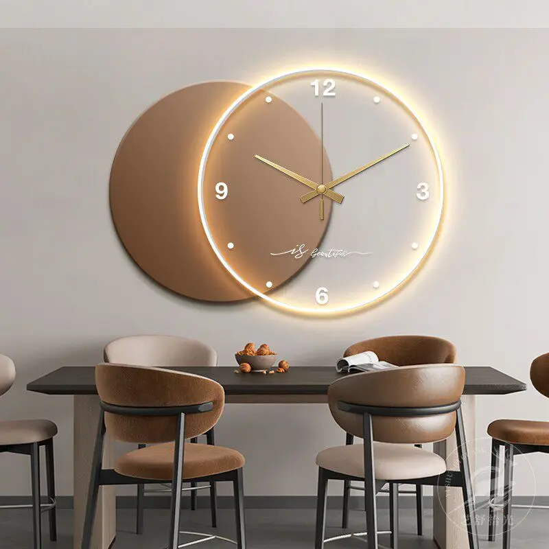 Living Room Modern Wall Clocks Aesthetic Design Minimalist Creative Clock Wall Nordic Luxury Reloj Pared Ornaments Home Decor