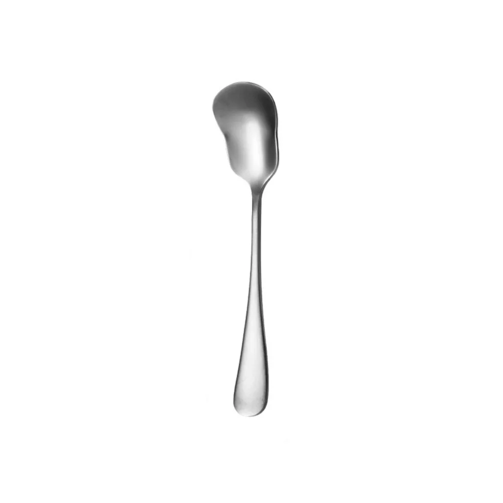 High Quality Portable Dessert Spoon Stainless Steel Short Handle Stirring Spoon Salad Spoon
