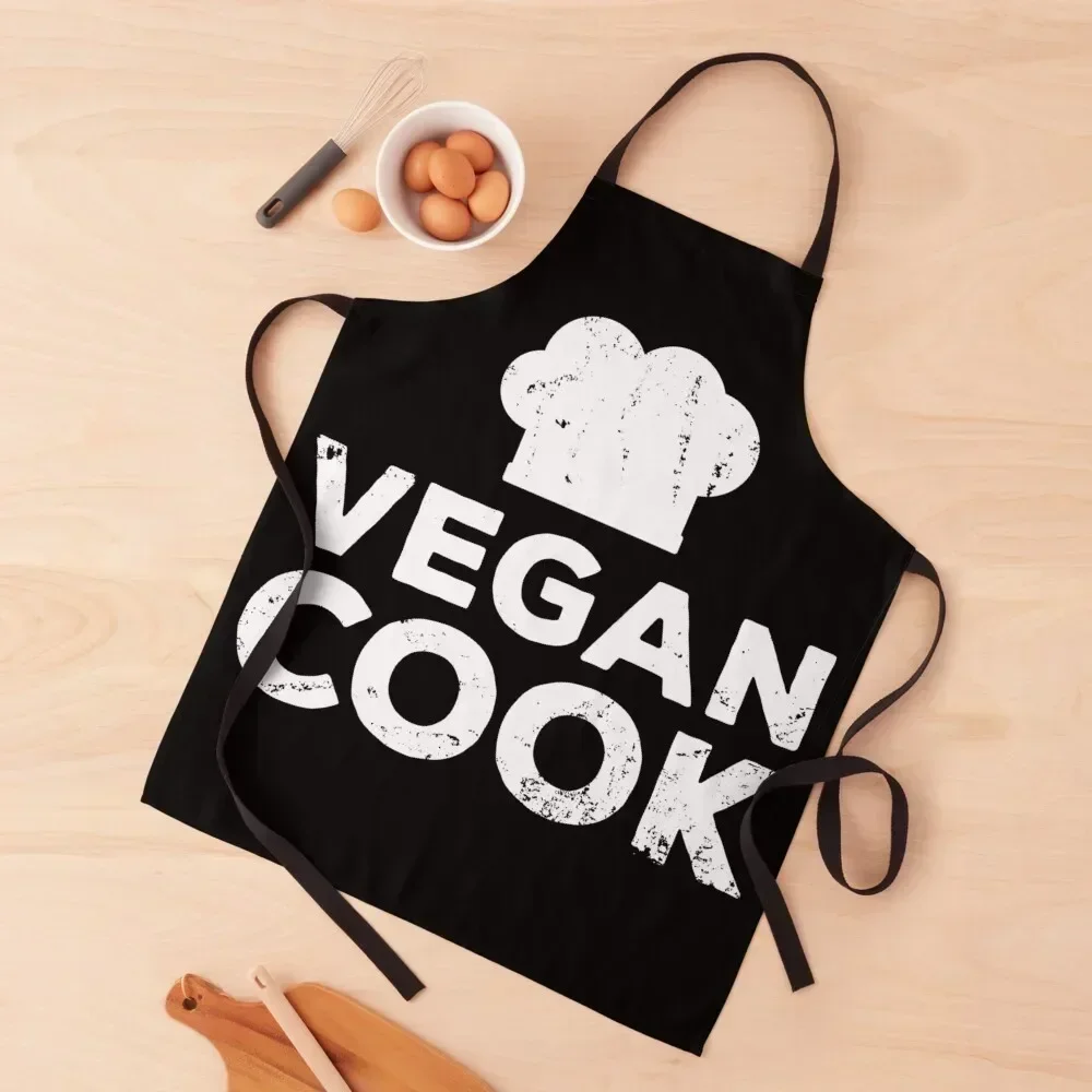 

VEGAN COOK Apron Kitchens For Men Kitchen Items For Home Art Household Items Apron