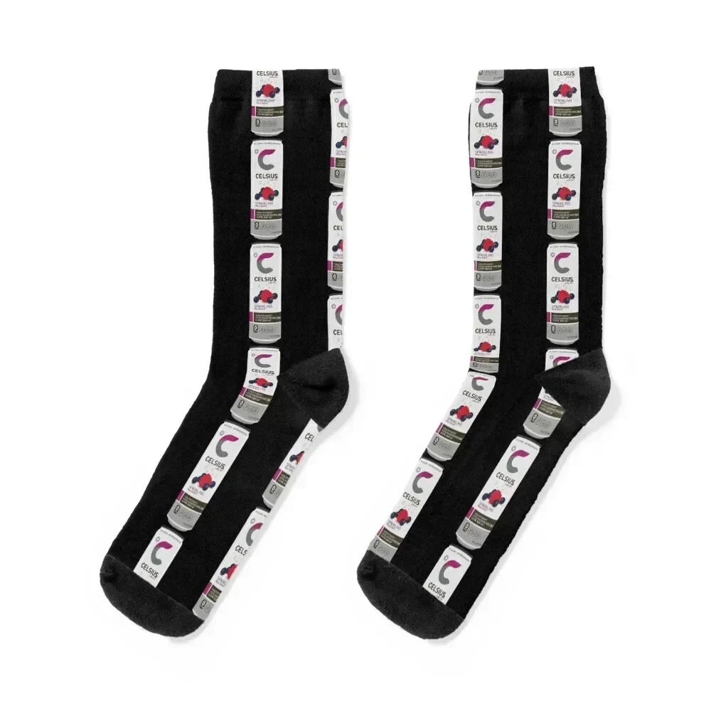 

Celsius sparkling wild berry Socks floral Stockings with print sport Socks For Women Men's