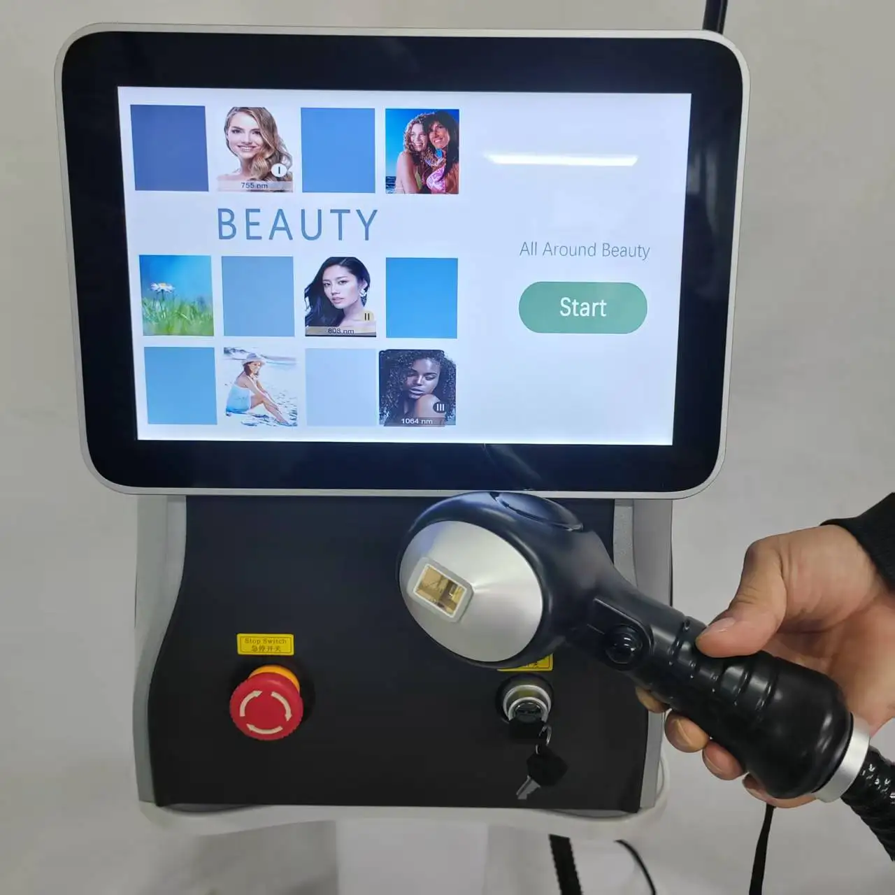 

Профессиональный диодный лазер для удаления волос Ice Titanium: безболезненный лазерный диодный депилятор с 3 длинами волн для постоянной эпиляции