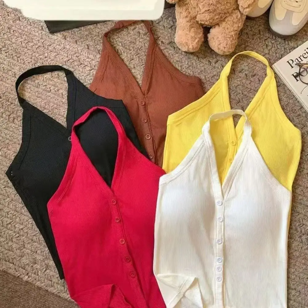 الرجعية الرسن محبوك سليم المحاصيل الأعلى Y2K جولة الرقبة المرأة سترة أعلى قميص الجوف خارج أكمام بروتيل الشارع الشهير