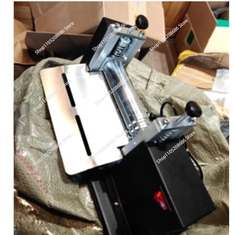 220V Electric Hand-cranked Small Leather Desktop Drawing Machine Pull Shoulder Strap Barrel Press Leather Laminat Machine - view 6