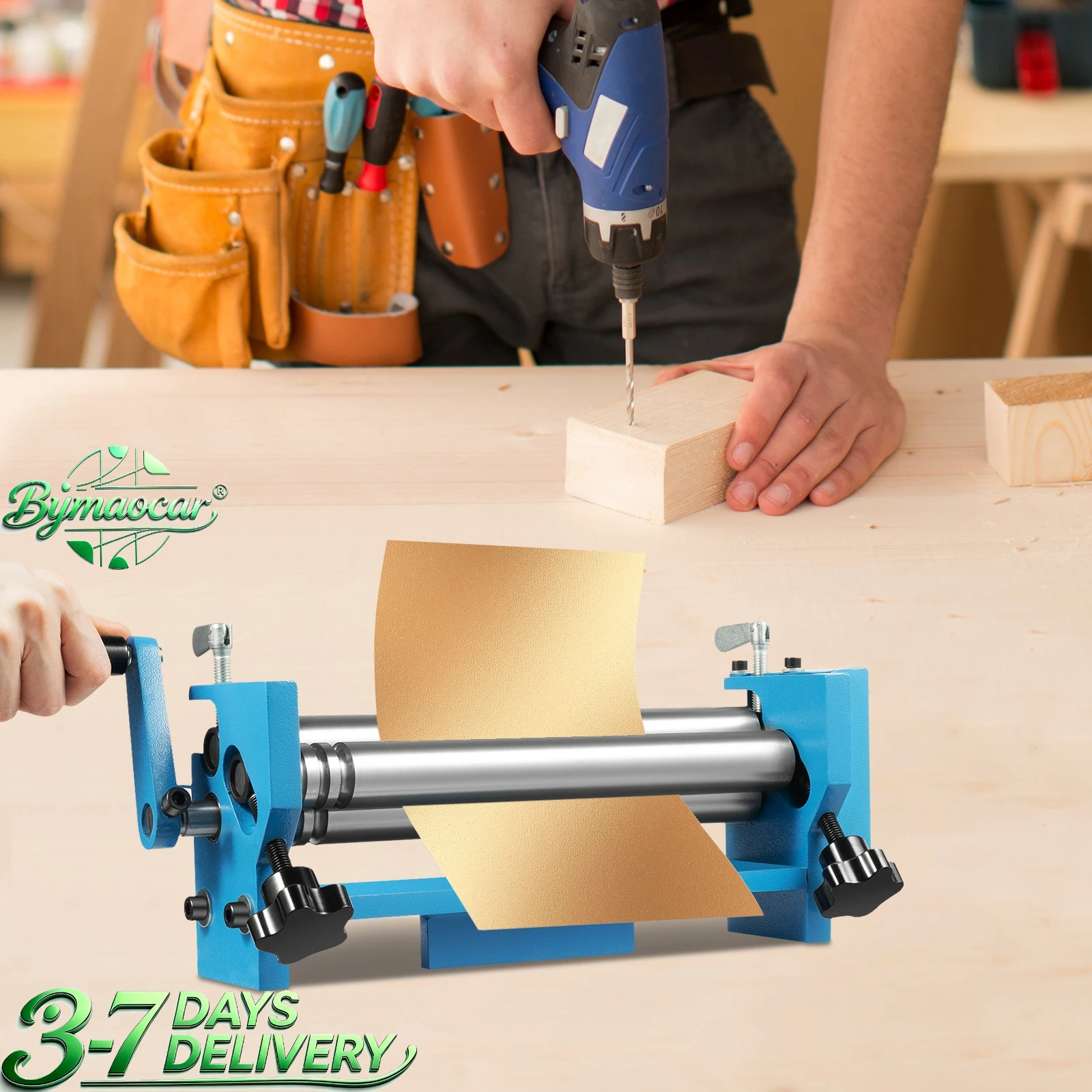 Machine à cintrer les profilés, SJ-300, plieuse de métal, multi-emplacements, pour fil de fer, fil d'acier, rouleau amovible, retrait facile, bleu, design simple, durable, pour bricolage, atelier, cintrage de métal, outil de cintrage rond