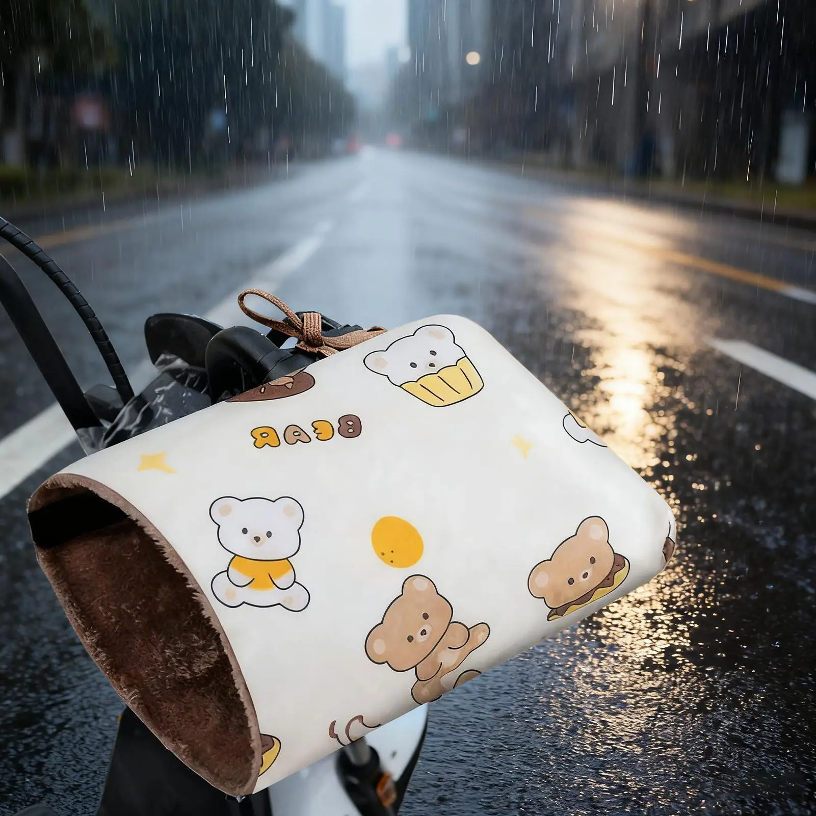 

Bike Handlebar Gloves Winter Waterproof Muffs Handlebar Thermal Mitt For Winter Riding Cycling Motorcycle Scooter Biking