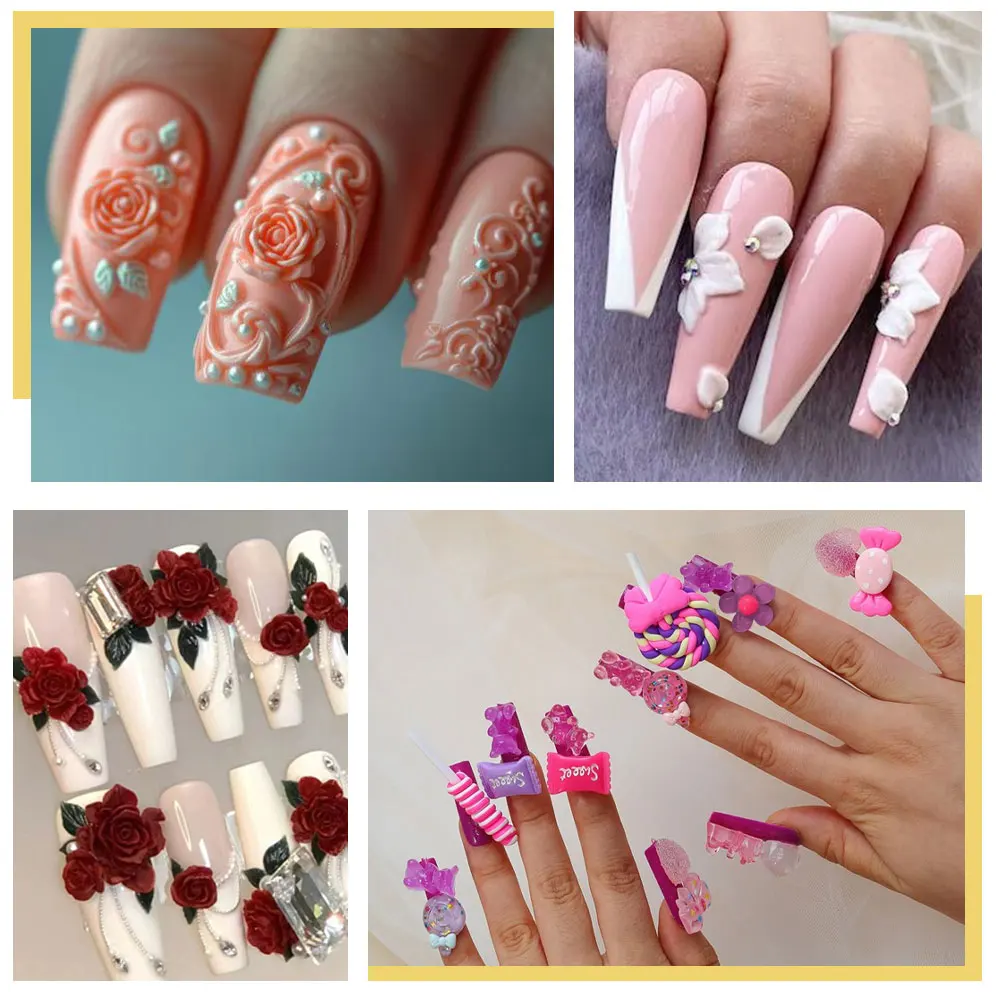 LIMEGIRL Carve Patterns Gel for Sculpture Creative DIY Decoration Painting 3D Nail Carved Gel for Home Manicure 3D Gel Nails Art