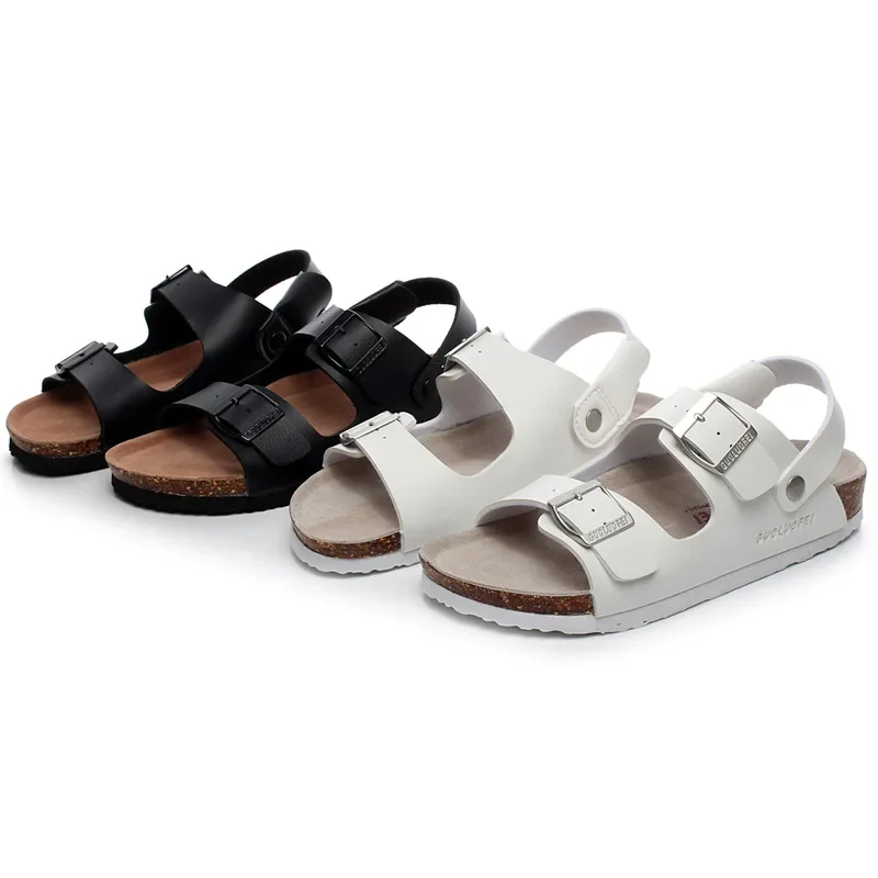 Summer 2022 Men Women Cork Sandals Casual Non-slip Beach Male Outdoor Gladiator Shoes hemsire terlik