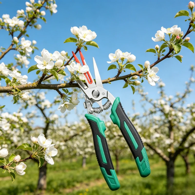 

Farm Garden Thinning Shears, Double Blade Blossom Trimmer, Special Fruit Tree Shears for Apple and Pear Flower Thinning