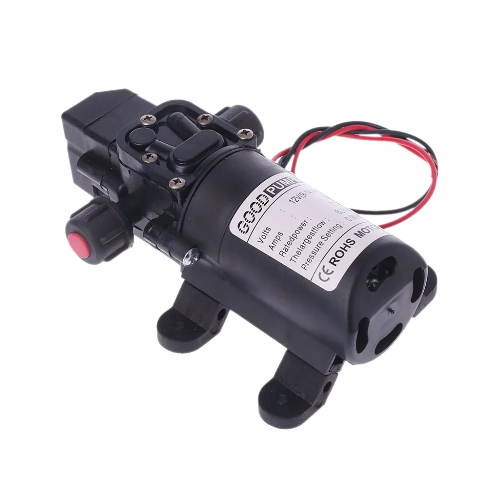 Micro DC 12V 70W 130PSI 6L/Min Water High Pressure Pump Diaphragm Self-priming Pump Agricultural Electric Spray Pump