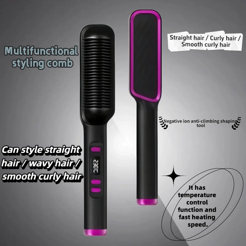 

Прямые расчески и контроль температуры волн для всех волос, быстро нагреваемые профессиональные инструменты для укладки волос, многофункциональные инструменты для волос