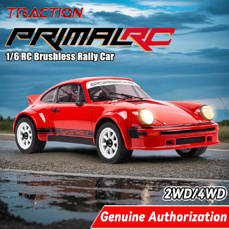 

TRACTION HOBBY 2.4G 1/6 Бесщеточный RC 4WD Электрический раллийный автомобиль Внедорожник Игрушки с дистанционным управлением Версия RS Без батареи