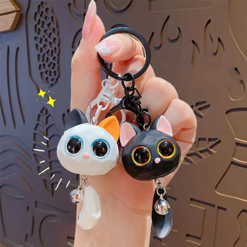 2024New Creativity Cat Keyrings Kawaii Adorable Bag Pendant  For Accessories Backpack phone Wallet Halloween Christmas Gift