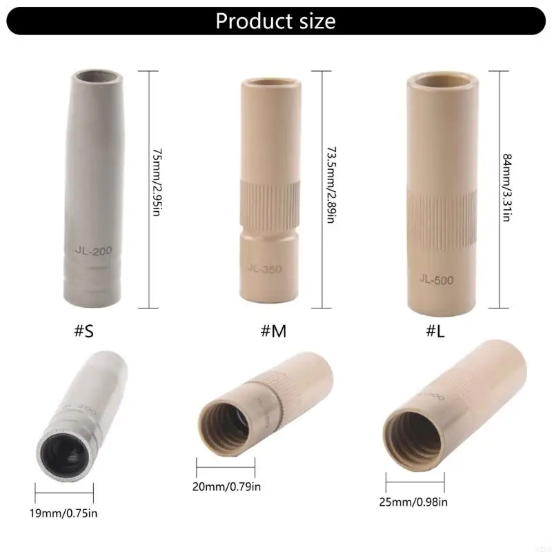 Front Welding Machine Accessories Shielded Welding Coating Protector Nozzle Heat Resistant Contact Tip Protective Mouth A2BB