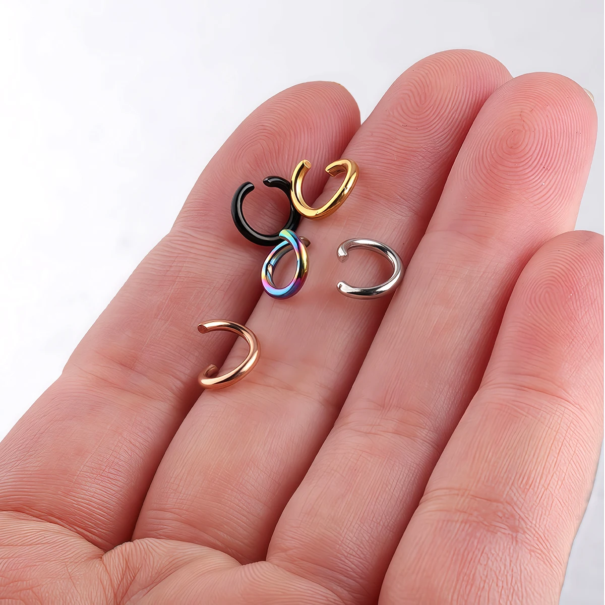 30-50 Stück Bunte Edelstahl-Spaltringe 3-9mm, Offene O-Ringe für Halsketten, Armbänder und Schmuckherstellung – Detail 7
