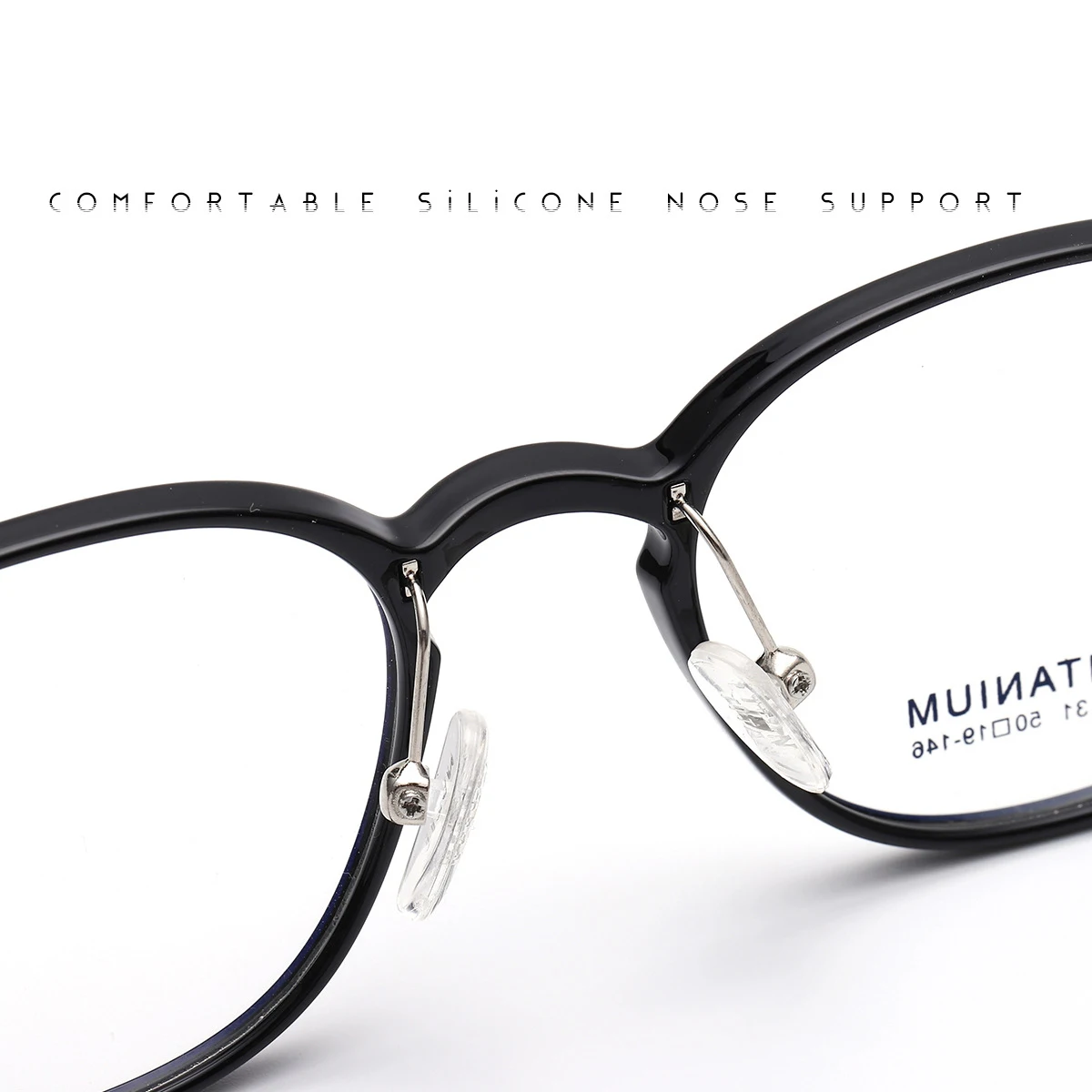 VICKI The New TR Frame Beta Titanium Korean Fashion Semi-titanium Frame Can Be Customized Prescription Multi-focus Glasses 50131