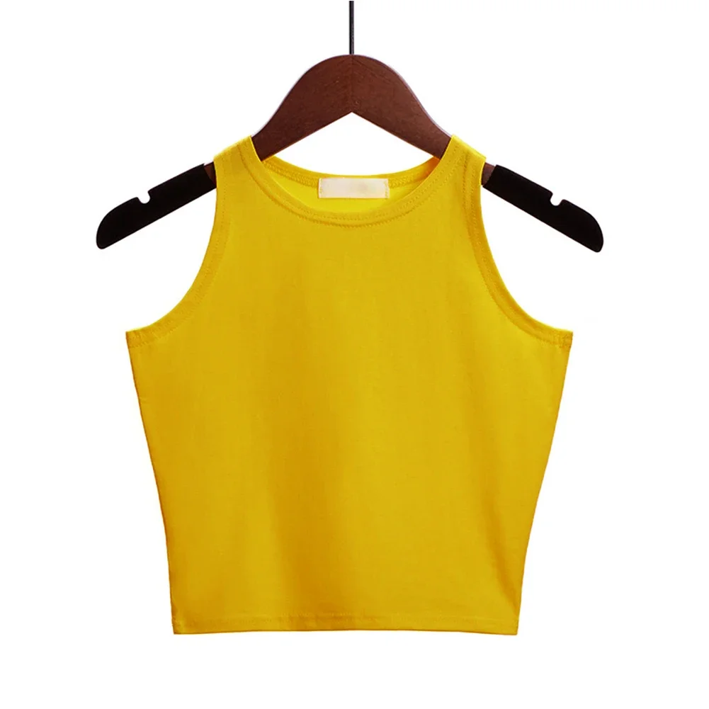 Women Summer Sleeveless Halter Basic Blouse Tops Sports Yoga Tank Casual Crew Neck Tank Tops Comfortable Soft Slim Clothing