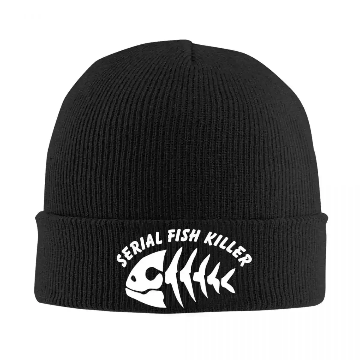 Fishing Lover Serial Fish Killer Knitted Hat Beanie Winter Hats Warm Hip Hop Cap For Men Women