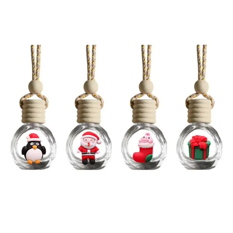 

Car Aromatherapy Bottle Pendant Christmas Car Air Freshener Car Hanging Aromatherapy Essentiall Oil Perfume Car Decor Ornaments