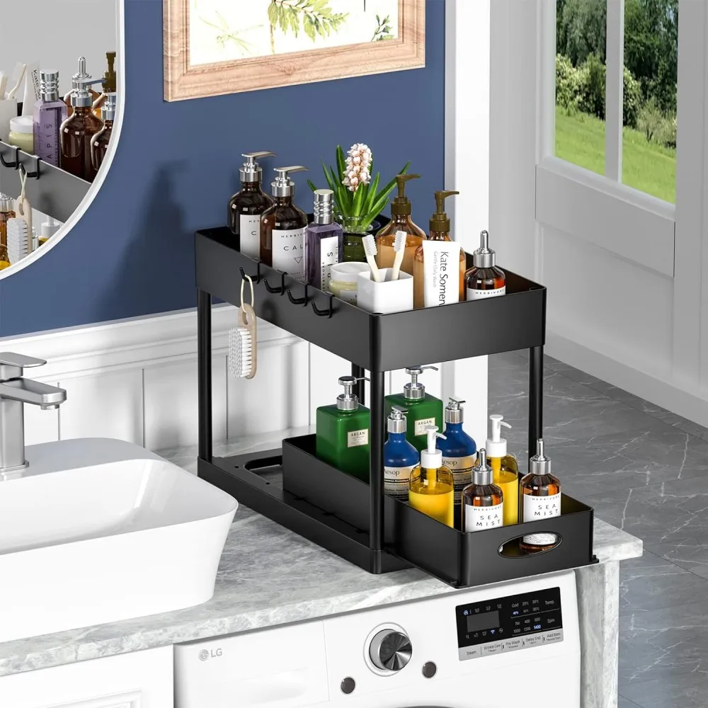 منظمات تخزين قابلة للسحب متعددة الأغراض، منظمات تحت الحوض/الخزانة وتخزين الحمام والمطبخ