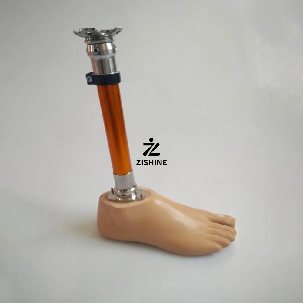 Prosthetic Foot Set 22cm-27cm Stainless Steel Leg Tube Pylon Adapter Kit Lower Limb Artificial Prosthesis Accessories