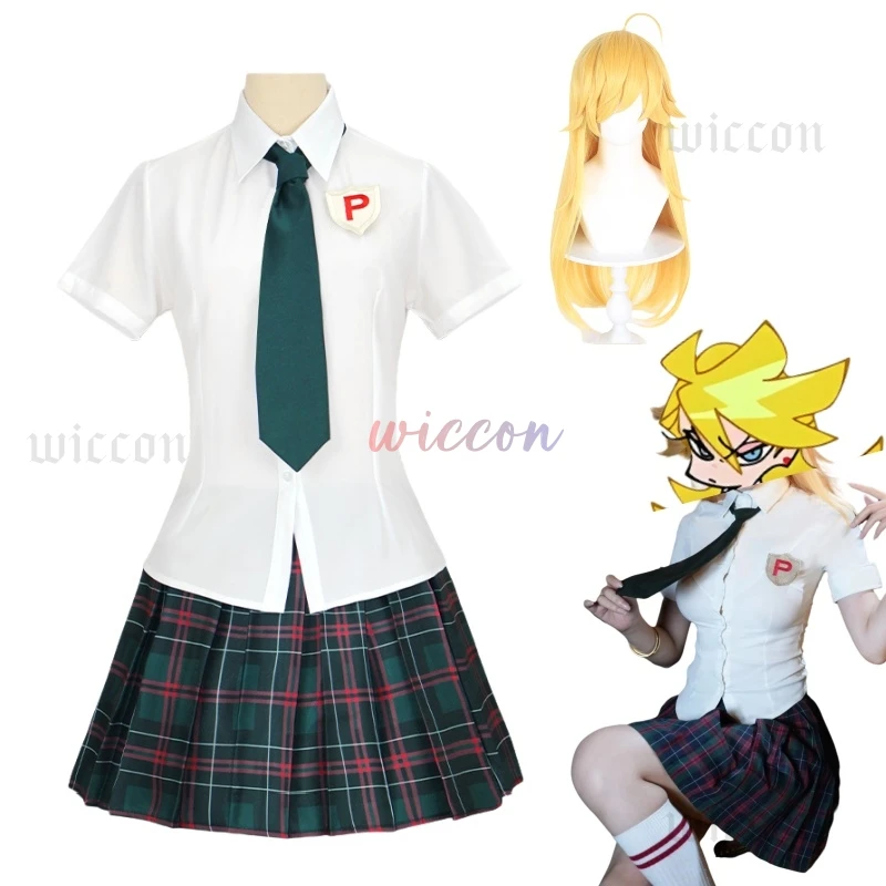 Meia calcinha anarquia cosplay traje calcinha & meia com cinto de liga uniforme escolar jk saia terno trajes de halloween