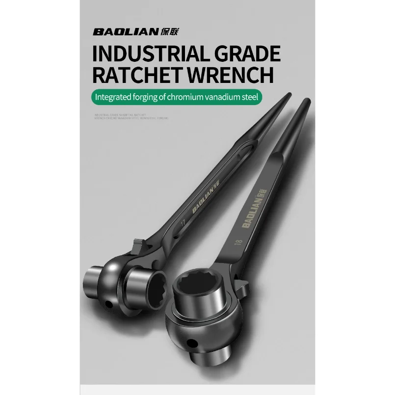 10-32mm Ratchet Wrench Socket Plum Blossom Multifunctional Pointed Tail Adjustable Sockets Adapter Hand Tools Wrenches